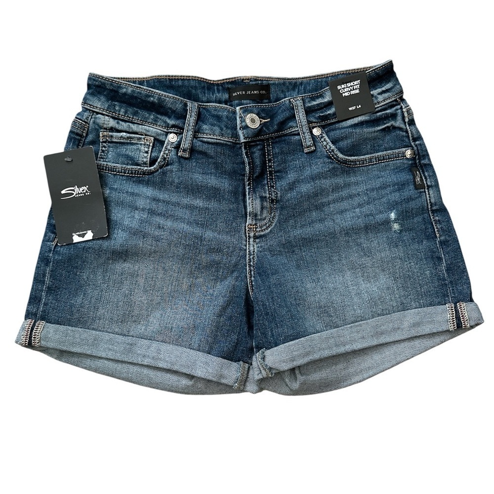 Silver Jeans Suki Short Curvy Fit Mid Rise, size 27 - Picture 1 of 7